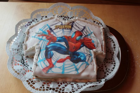 spidermantorte (innen sachermasse)